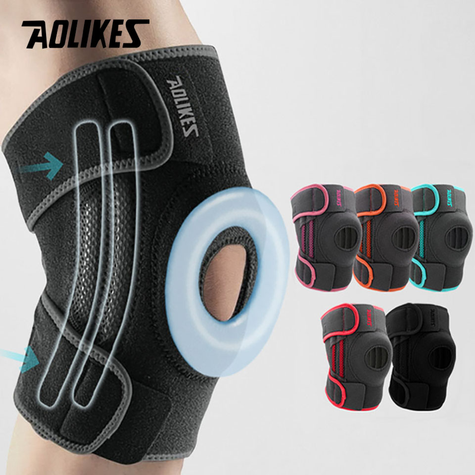 Knee Brace Badminton - AOLIKES - Rodillera con Estabilizadores Laterales