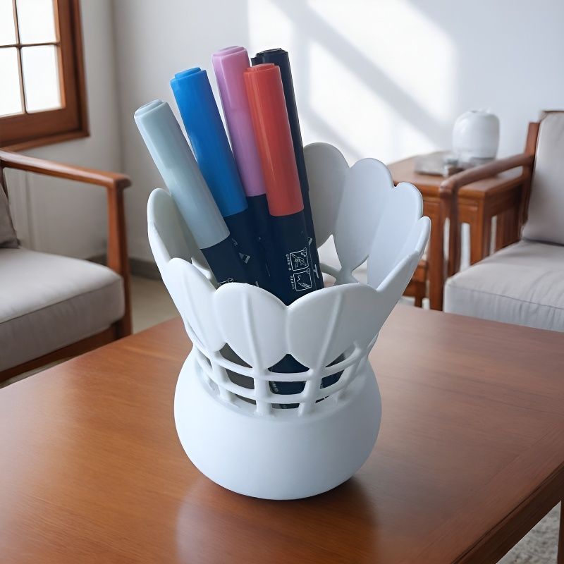 Portalápices Minimalista con F - Badminton Shuttlecock reseña y precio