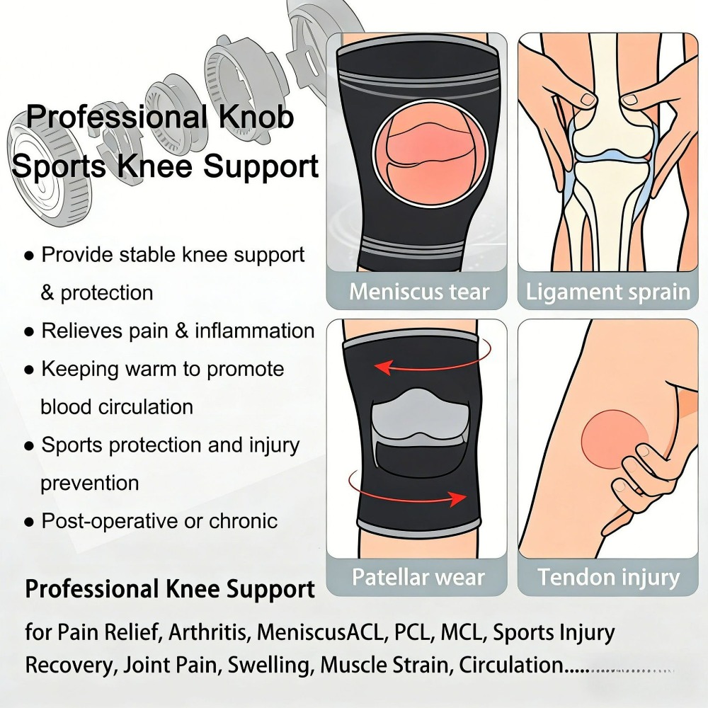 Rodillera Profesional Ajustabl - Knee Brace Badminton reseña y precio