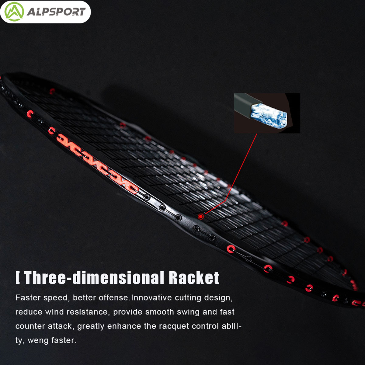 Alpsport MH-V5 5U 75g Ondulado - Badminton Background reseña y precio